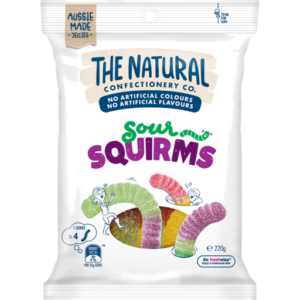 The Natural Sour Squirms 220g