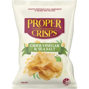 Proper Crisps Vinegar & Sea Salt 140gm