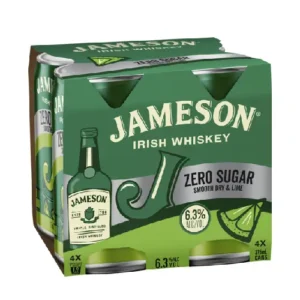 Jameson Dry Lime Zero 4x375C