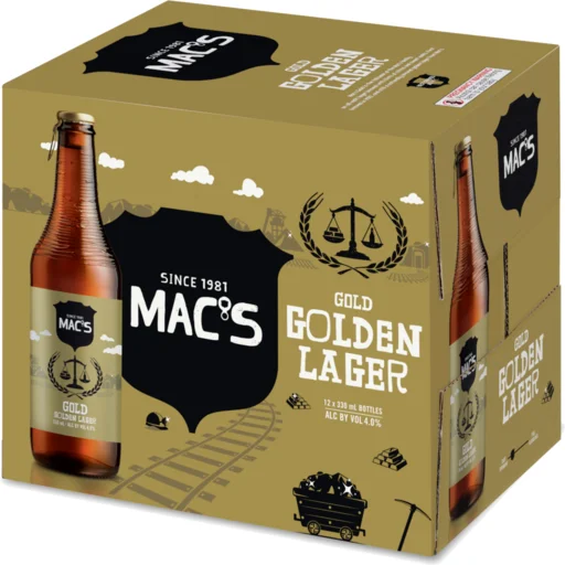 Mac's Gold 12 x 330ml Bottles NZ