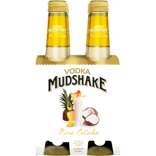 Mudshake Pina Colada 4 x 270ml Bottles NZ