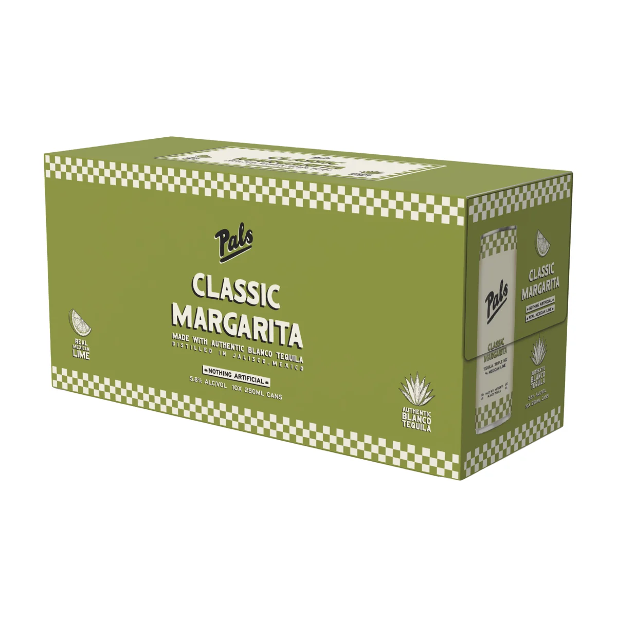Pals Classic Margarita 10 x 250ml Cans NZ