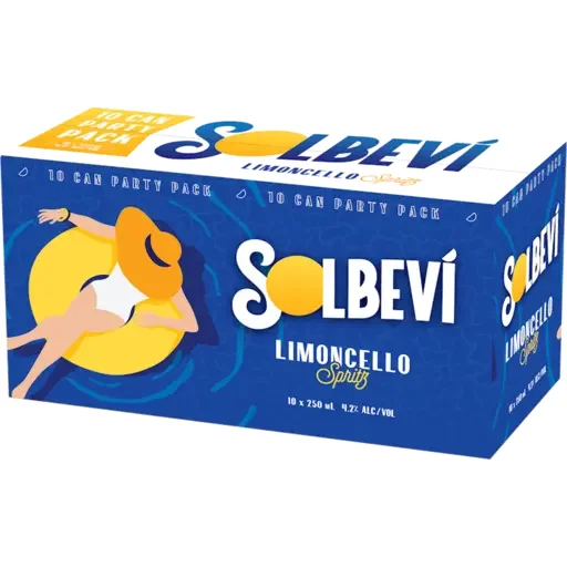 Solbevi Limoncello Spritz 10 x 250ml Cans NZ
