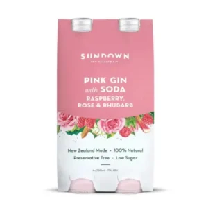 Sundown Pink Gin 4x250ml