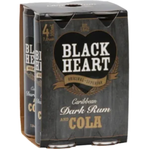 Black Heart 7% Can 4x300ml