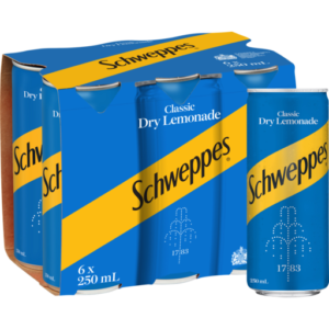 Schw Dry Lemonade 6x250C