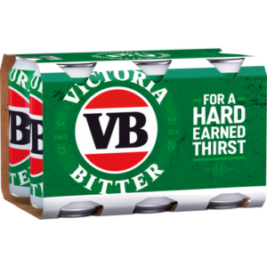 Victoria Bitter Can 6x375ml