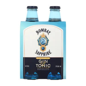 Bombay Sapphire Gin and Tonic 4x275ml Bottles