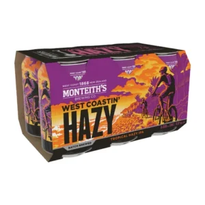 Monteith's West Coastin' Hazy IPA 6x330ml Cans