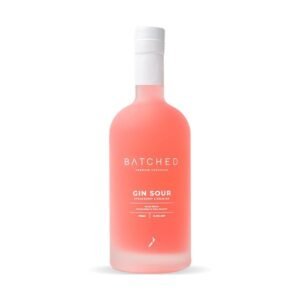 Batched Strawberry & Rhubarb Gin Sour 725ml