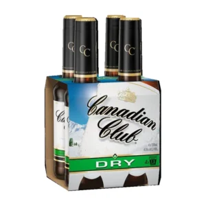 Canadian Club 4.8% Whisky & Dry 4x330ml Bottles