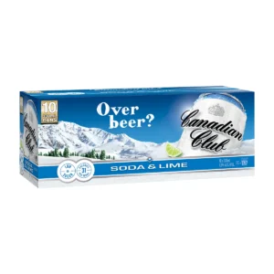 Canadian Club Soda & Lime 10 x 330mL