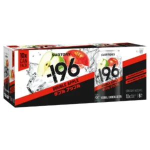 -196 Vodka, Shochu & Soda Double Apple 6% 10x330ml Cans