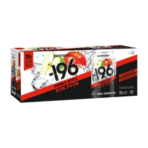 -196 Vodka, Shochu & Soda Double Apple 6% 10x330ml Cans