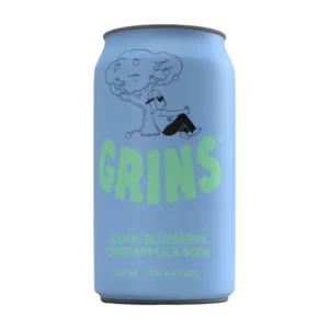 Grins Blueberry Apple 10x330ml Cans