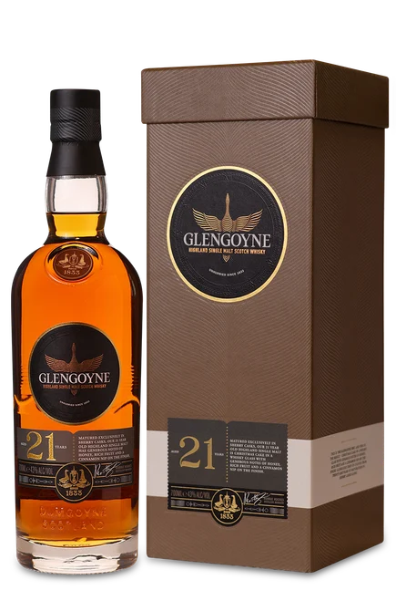 Glengoyne Highlands 21YO Single Malt Whisky (Gift Box) 700ml bottle NZ
