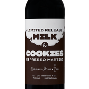 Quick Brown Fox Milk and Cookies Espresso Martini Liqueur 700ml bottle NZ